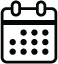 Calendar Line Icon in Black