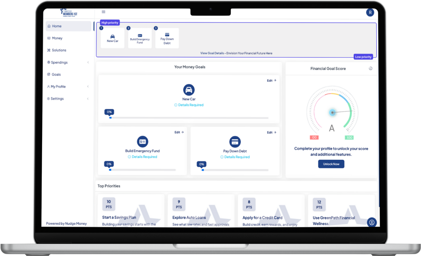 Nudge Money Online Screenshot